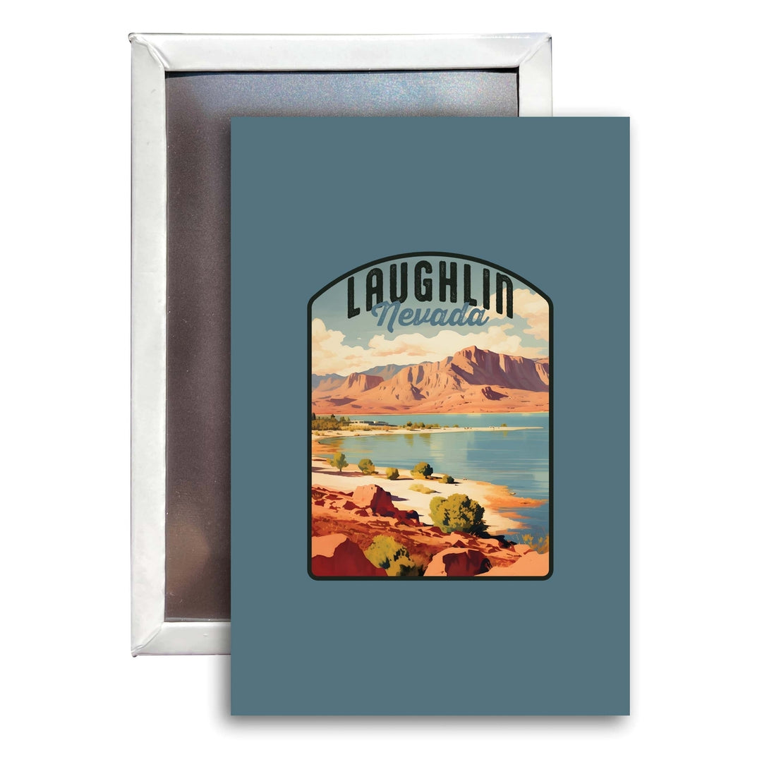 Laughlin Nevada Design B Souvenir Refrigerator Magnet 2.5"X3.5" Image 1