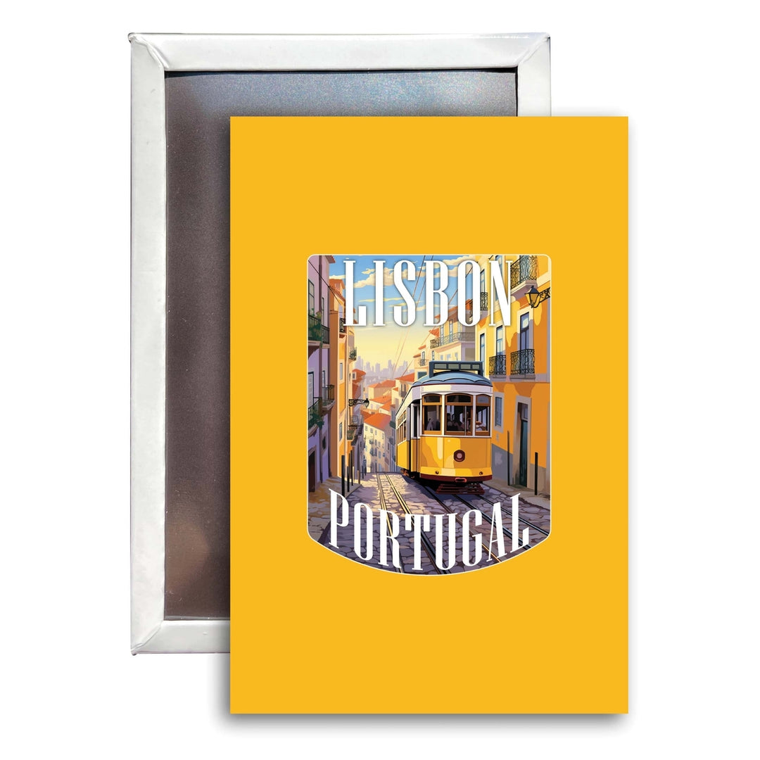 Lisbon Portugal Design A Souvenir 2x3-Inch Fridge Magnet Image 1