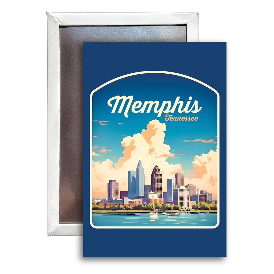 Memphis Tennessee Design A Souvenir 2x3-Inch Fridge Magnet Image 1