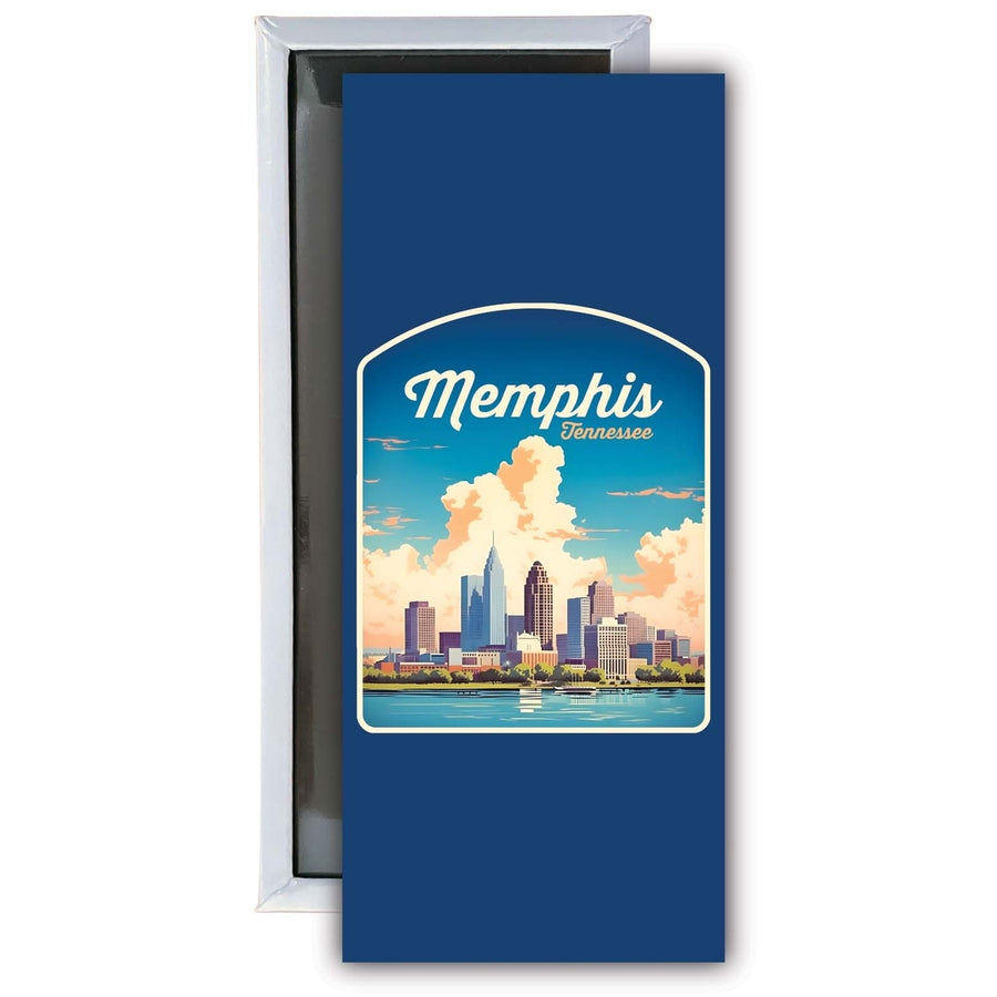 Memphis Tennessee Design A Souvenir Fridge Magnet 4.75 x 2 Inch Image 1