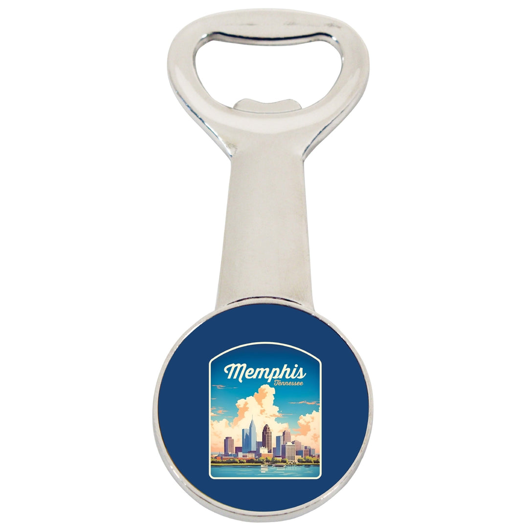 Memphis Tennessee Design A Souvenir Magnetic Bottle Opener Image 1