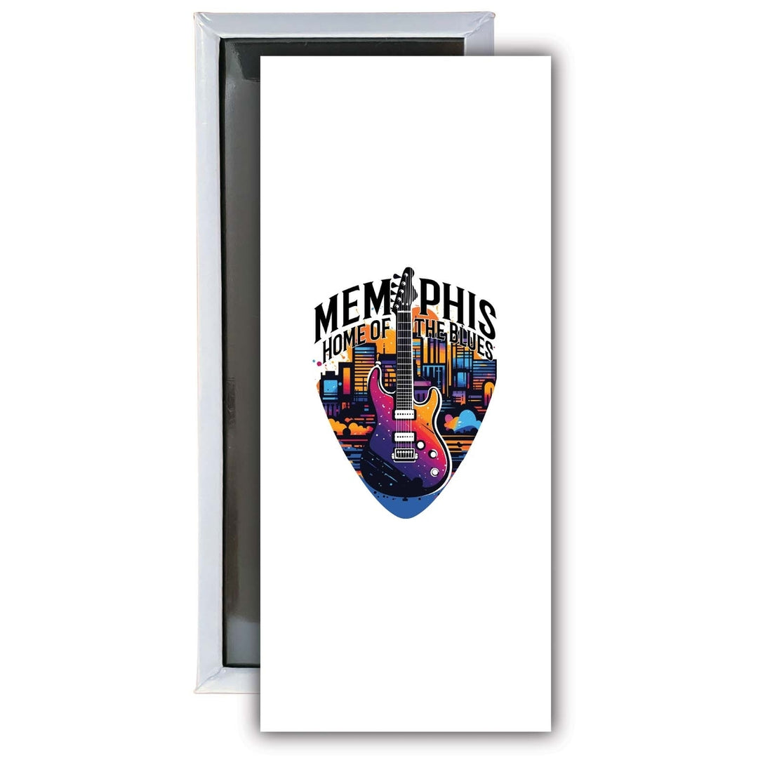 Memphis Tennessee Design B Souvenir Fridge Magnet 4.75 x 2 Inch Image 1