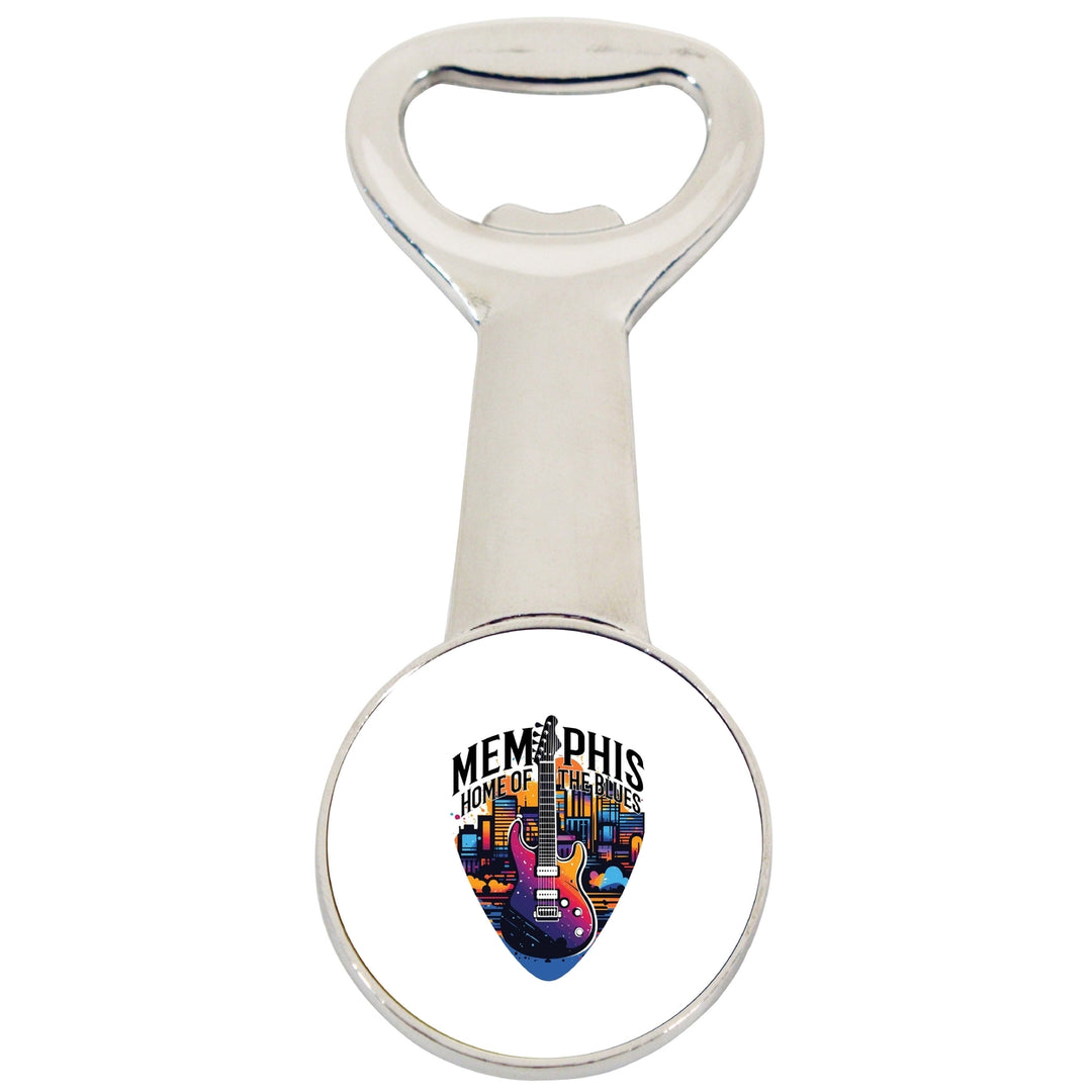 Memphis Tennessee Design B Souvenir Magnetic Bottle Opener Image 1