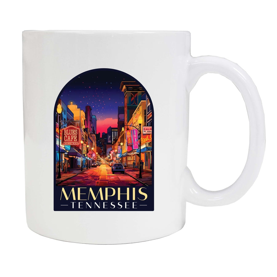 Memphis Tennessee Design C Souvenir 12 oz Ceramic Coffee Mug Image 1