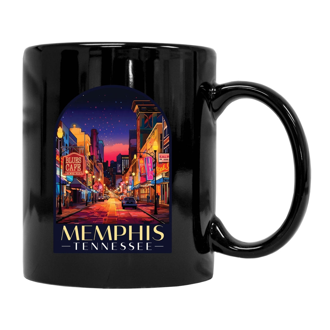 Memphis Tennessee Design C Souvenir 12 oz Ceramic Coffee Mug Image 2