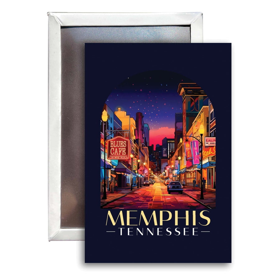 Memphis Tennessee Design C Souvenir 2x3-Inch Fridge Magnet Image 1