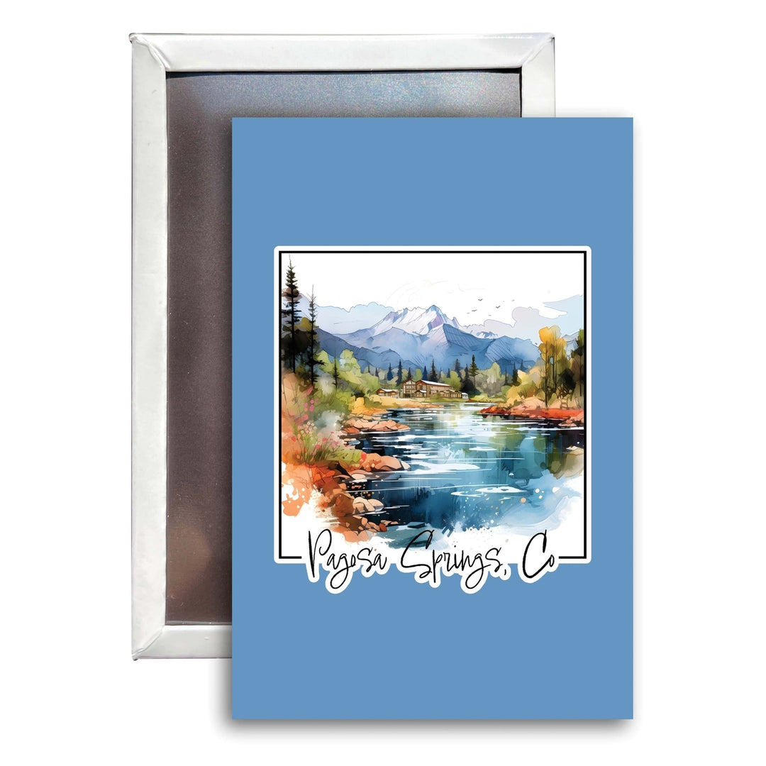 Pagosa Springs Colorado Design A Souvenir 2x3-Inch Fridge Magnet Image 1