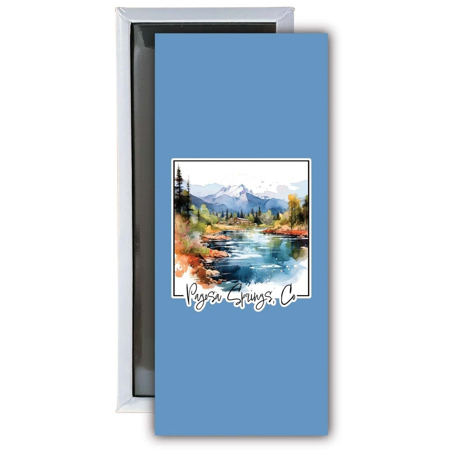 Pagosa Springs Colorado Design A Souvenir Fridge Magnet 4.75 x 2 Inch Image 1