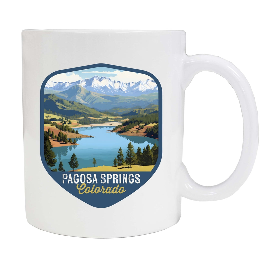 Pagosa Springs Colorado Design B Souvenir 12 oz Ceramic Coffee Mug Image 1