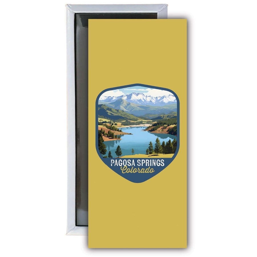 Pagosa Springs Colorado Design B Souvenir Fridge Magnet 4.75 x 2 Inch Image 1