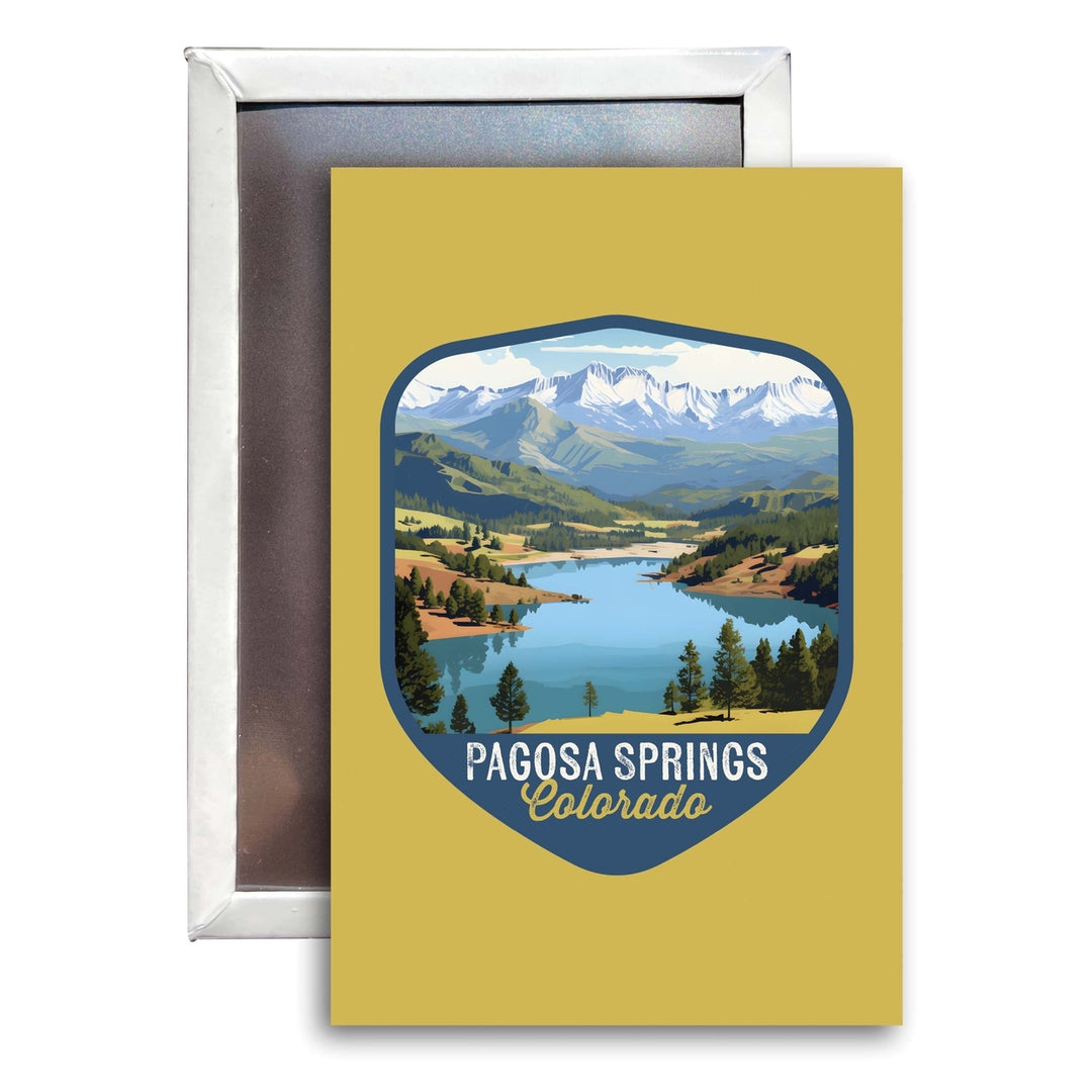 Pagosa Springs Colorado Design B Souvenir Refrigerator Magnet 2.5"X3.5" Image 1