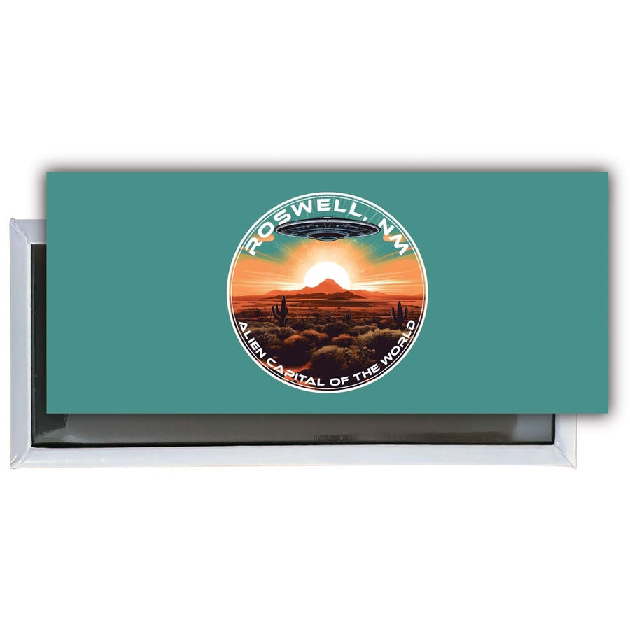 Roswell Mexico Design A Souvenir Fridge Magnet 4.75 x 2 Inch Image 1