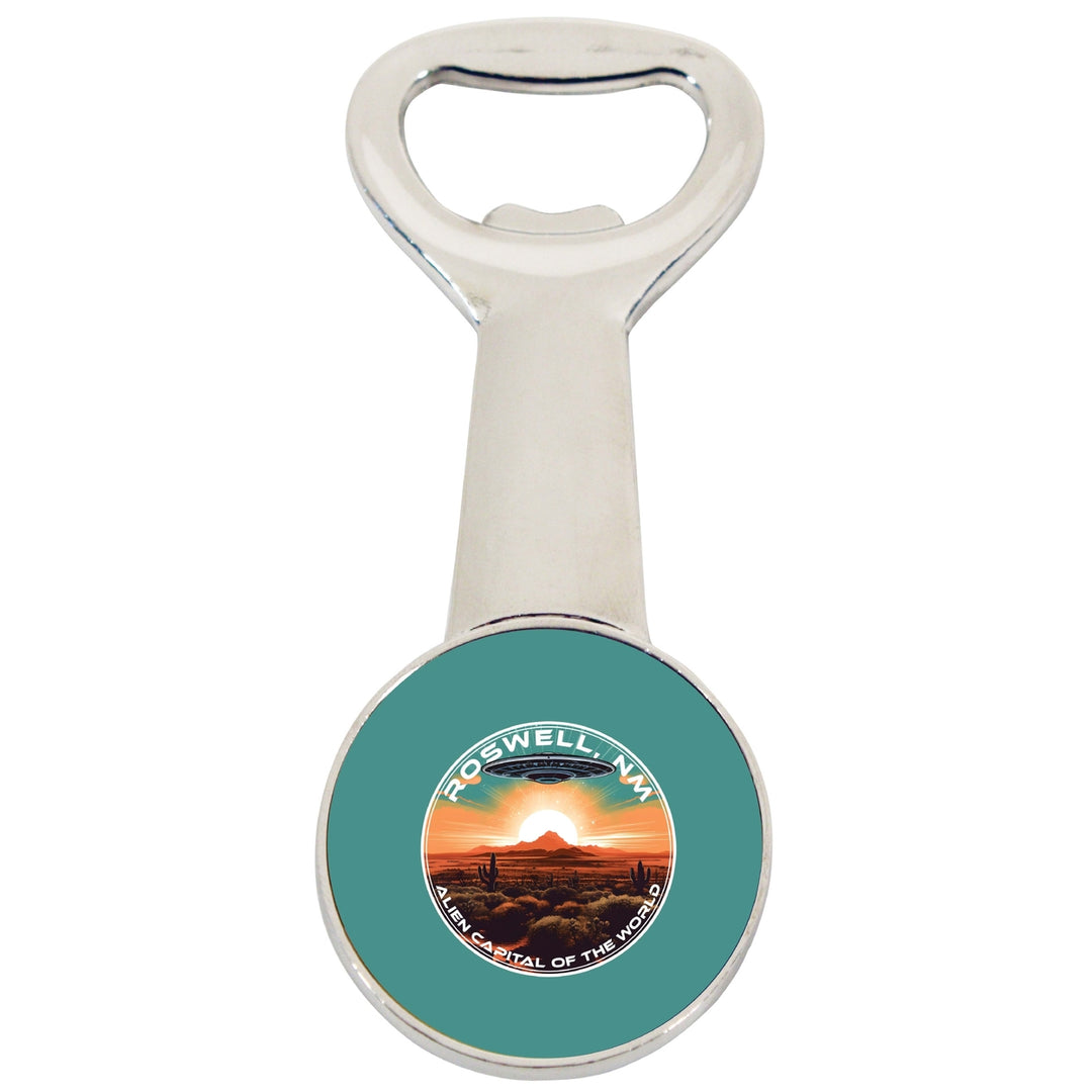 Roswell Mexico Design A Souvenir Magnetic Bottle Opener Image 1