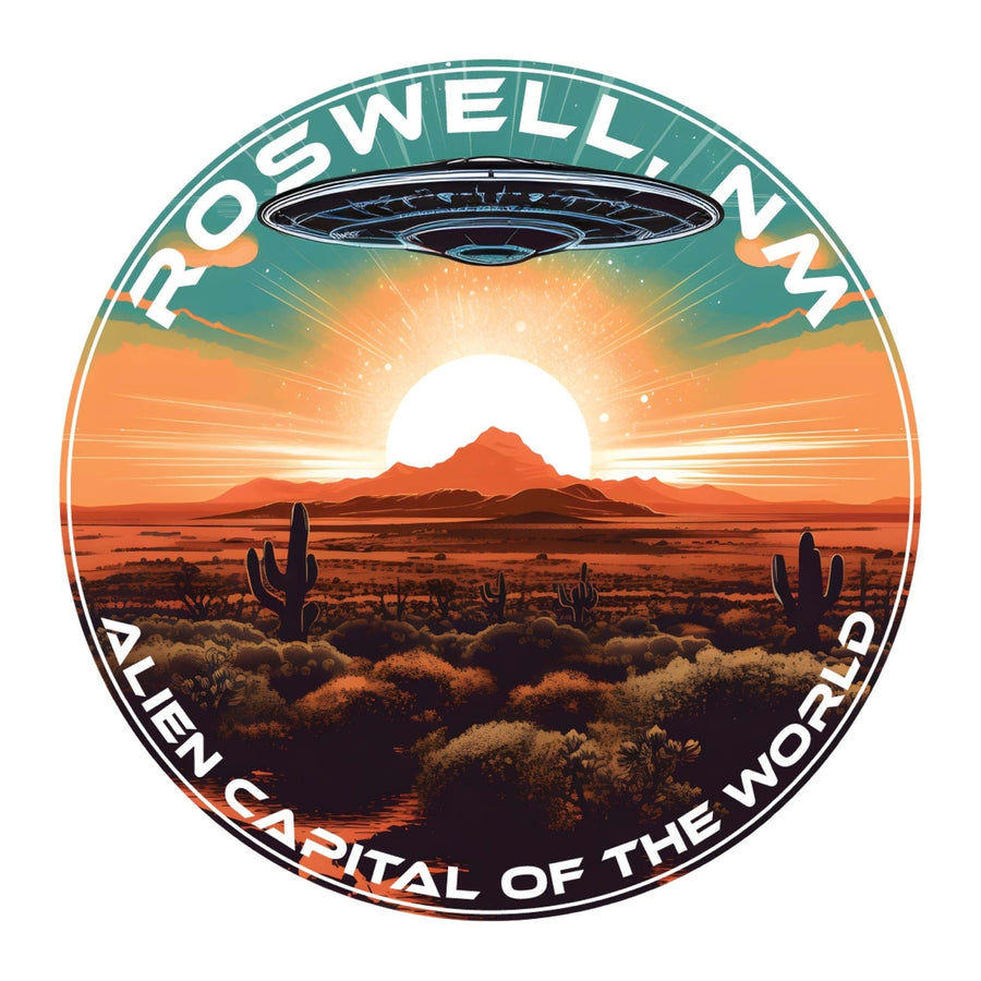 Roswell Mexico Design A Souvenir Die Cut Flat Magnet Image 1