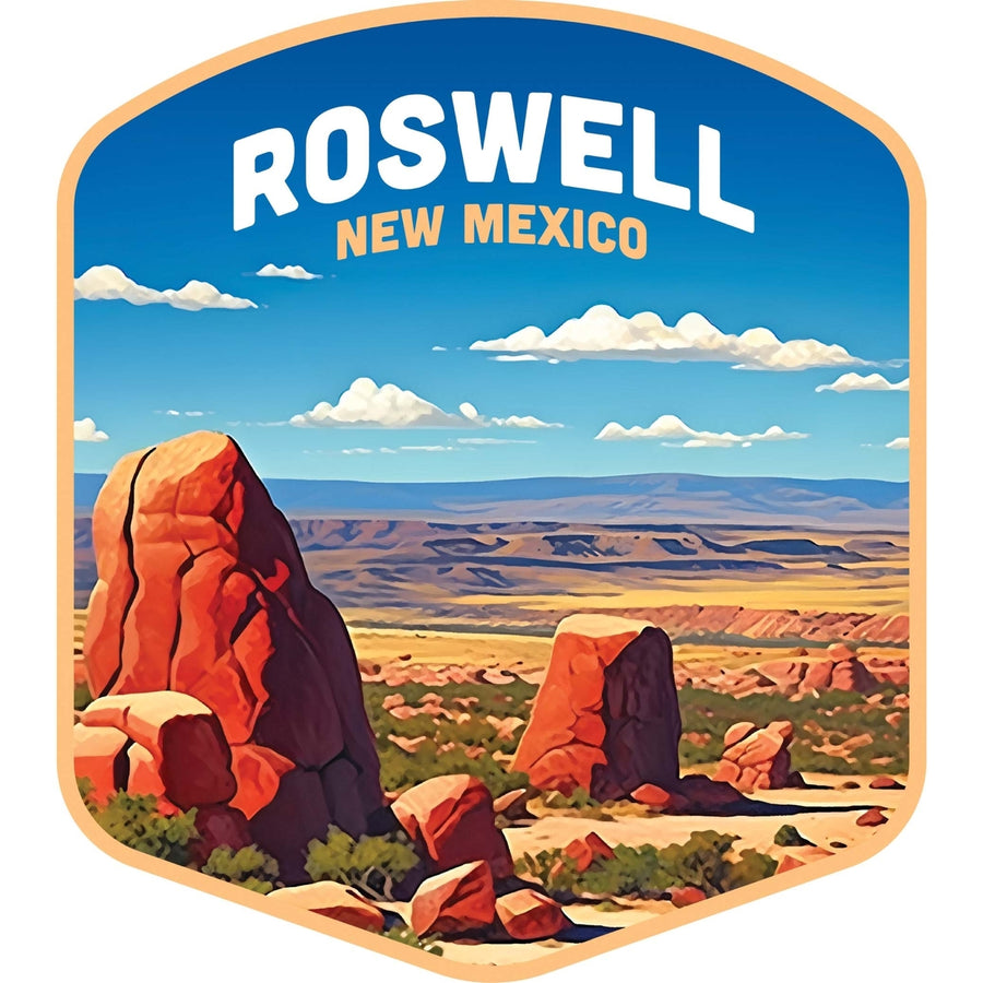 Rowell Mexico Design B Souvenir Die Cut Flat Magnet Image 1