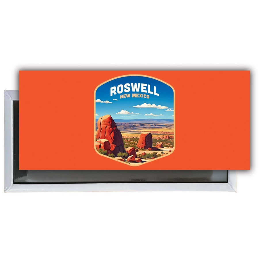 Rowell Mexico Design B Souvenir Fridge Magnet 4.75 x 2 Inch Image 1