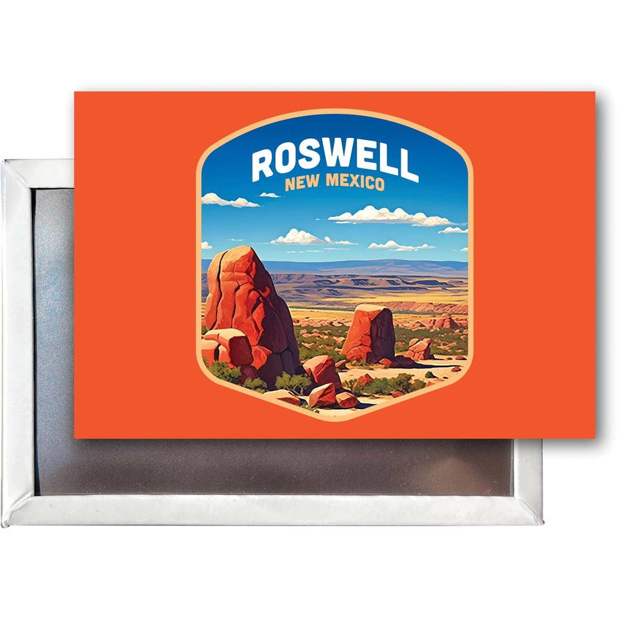 Rowell Mexico Design B Souvenir Refrigerator Magnet 2.5"X3.5" Image 1