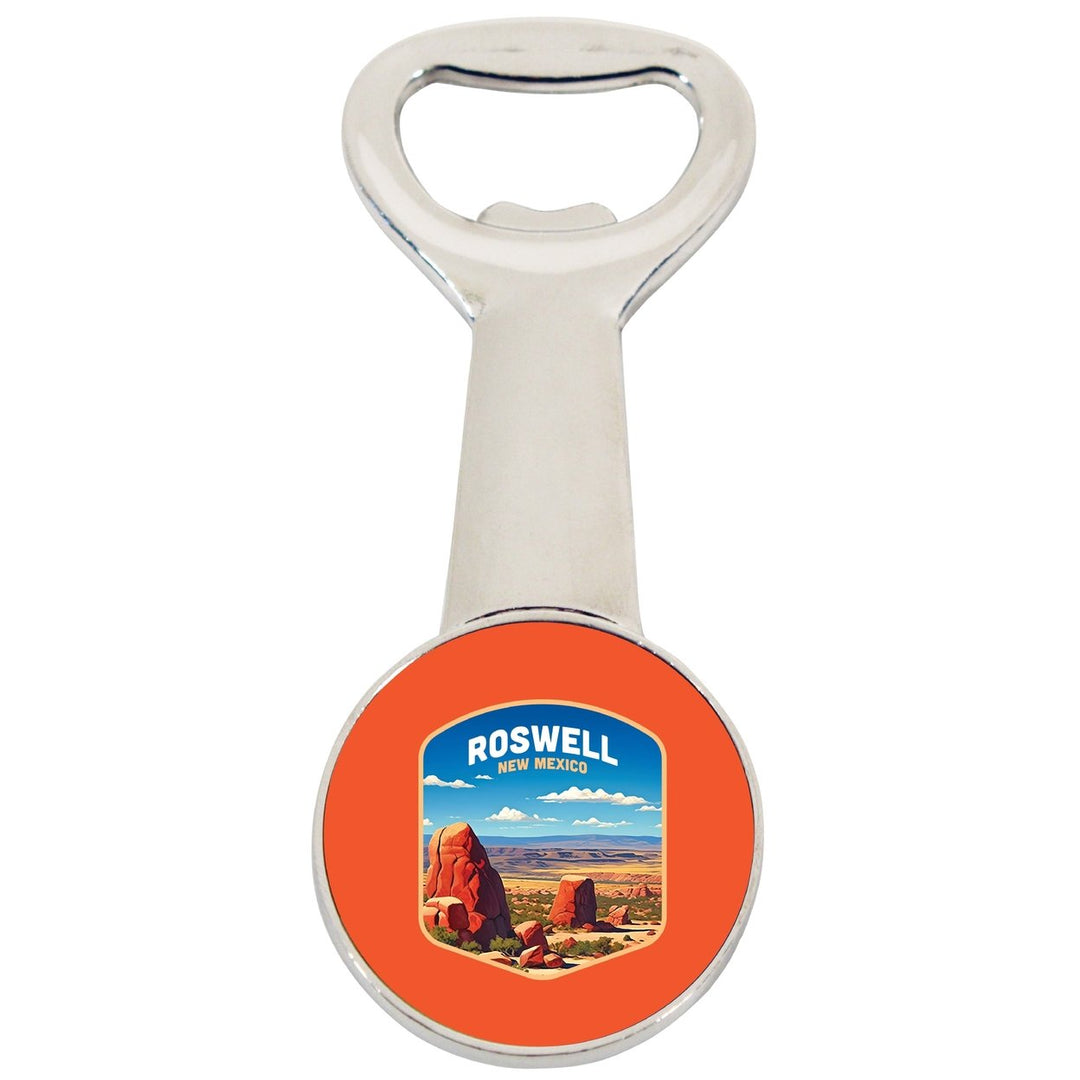 Rowell Mexico Design B Souvenir Magnetic Bottle Opener Image 1