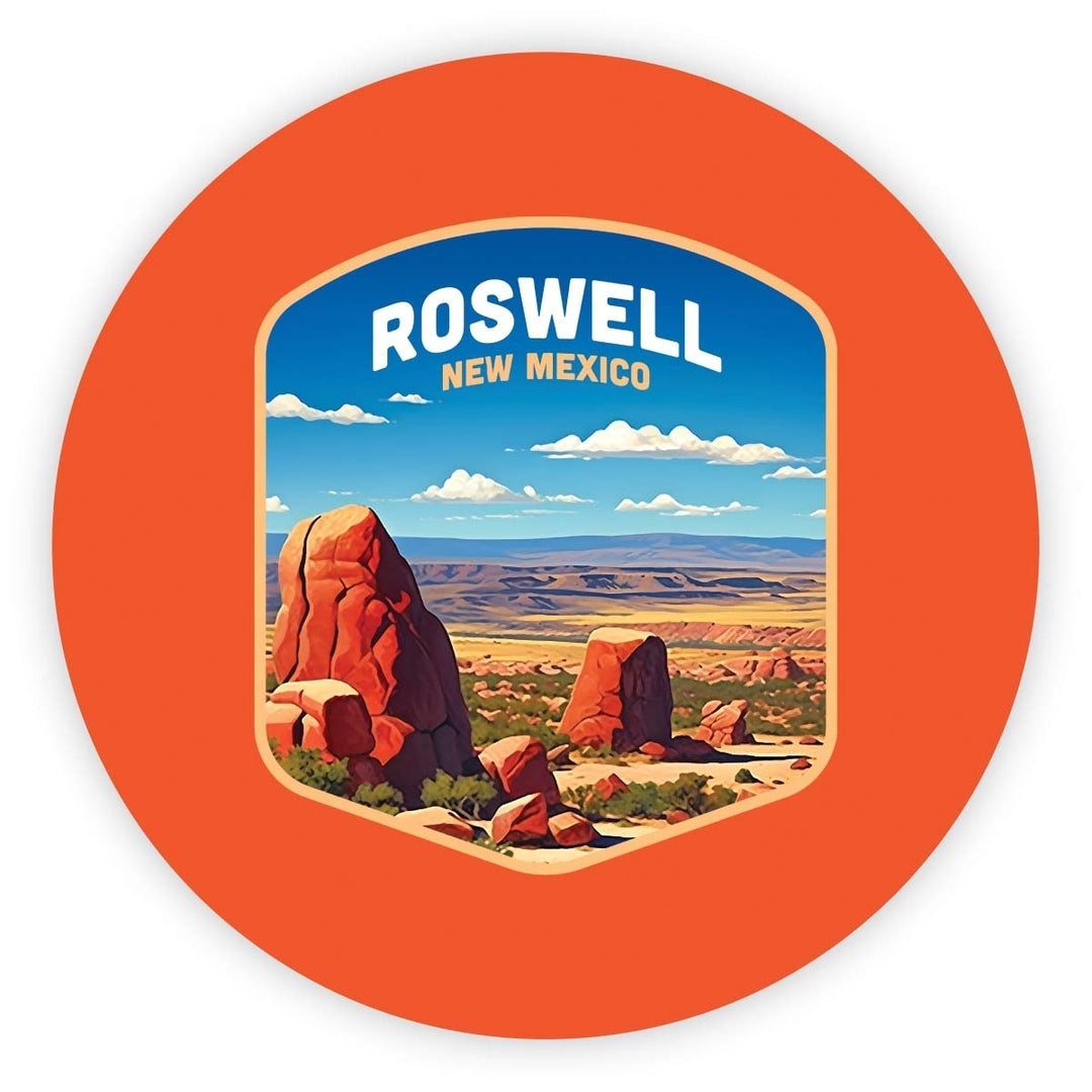 Rowell Mexico Design B Souvenir Round Fridge Magnet Image 1