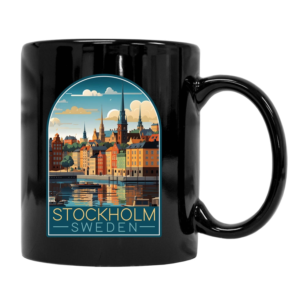 Stockholm Sweden Design A Souvenir 12 oz Ceramic Coffee Mug Image 2