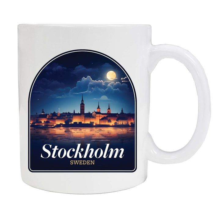 Stockholm Sweden Design B Souvenir 12 oz Ceramic Coffee Mug Image 2