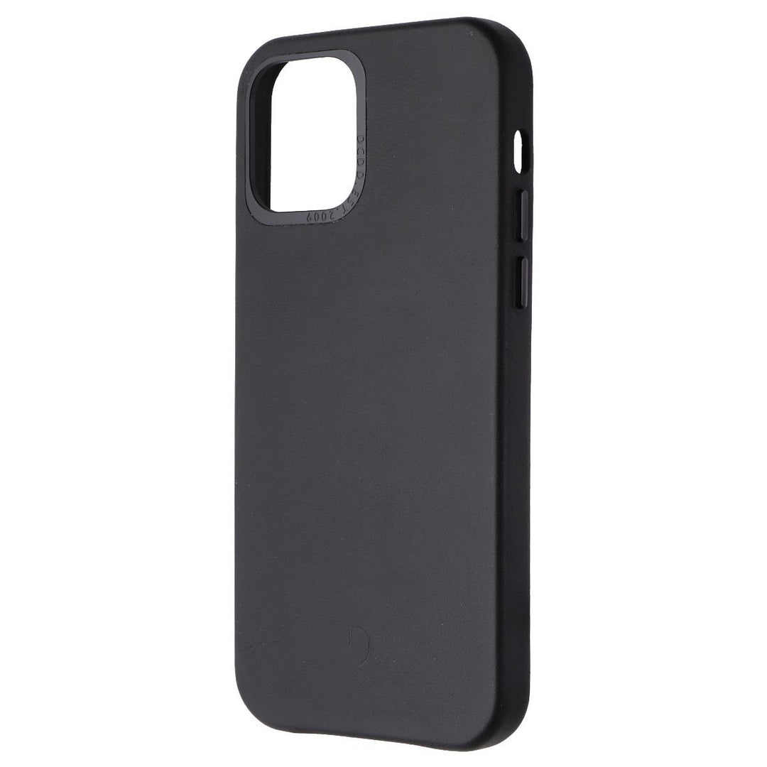 DECODED Back Cover Leather Case for MagSafe for iPhone 12/iPhone 12 Pro - Black Image 1