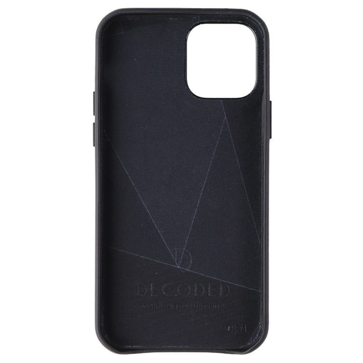 DECODED Back Cover Leather Case for MagSafe for iPhone 12/iPhone 12 Pro - Black Image 3