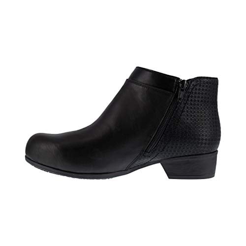 Rockport Works Womens Carly Alloy Toe Side-Zip Work Boot Black RK751 Image 4