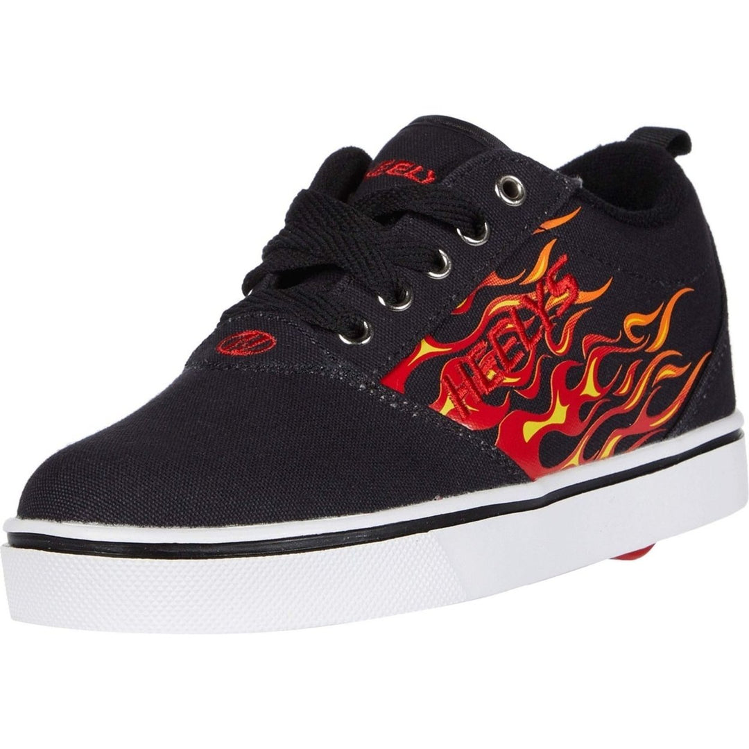 Heelys girls Wheeled Footwear Skate Shoe 0 BLACK/RED FLAMES Image 1