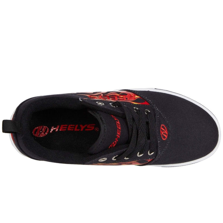 Heelys girls Wheeled Footwear Skate Shoe 0 BLACK/RED FLAMES Image 2