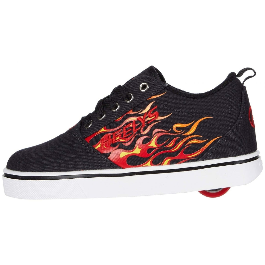 Heelys girls Wheeled Footwear Skate Shoe 0 BLACK/RED FLAMES Image 4