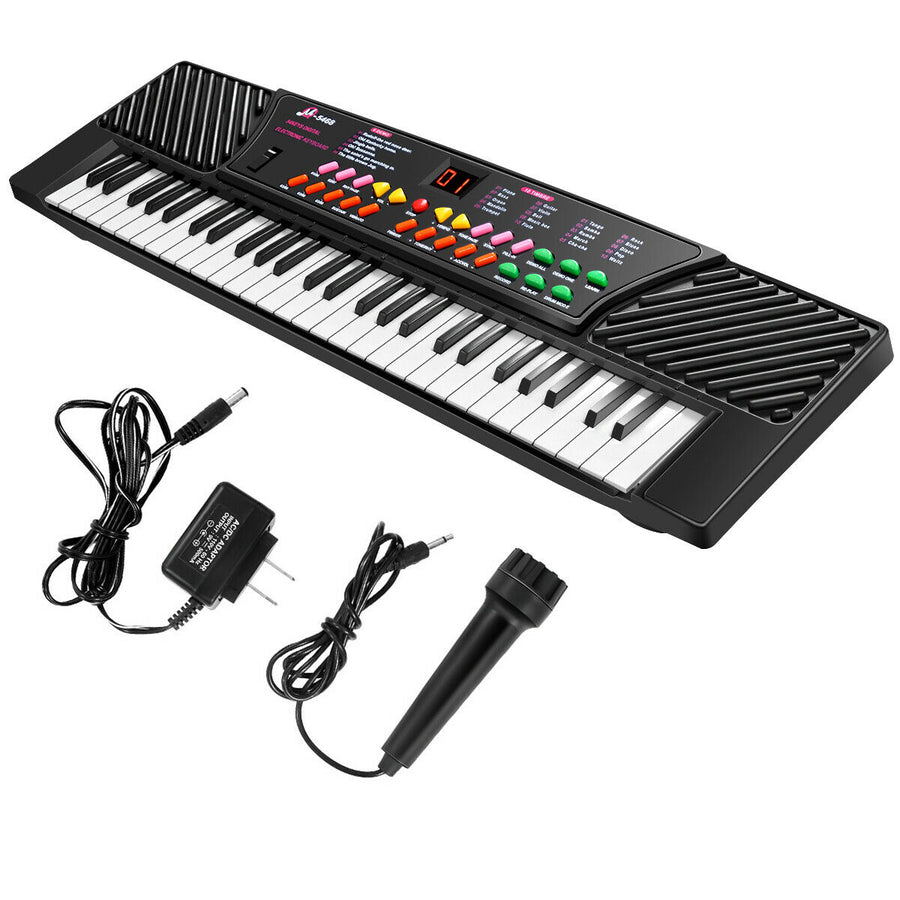 54 Keys Electronic Music Keyboard Kid Piano Organ W/Mic and Adapter Image 1