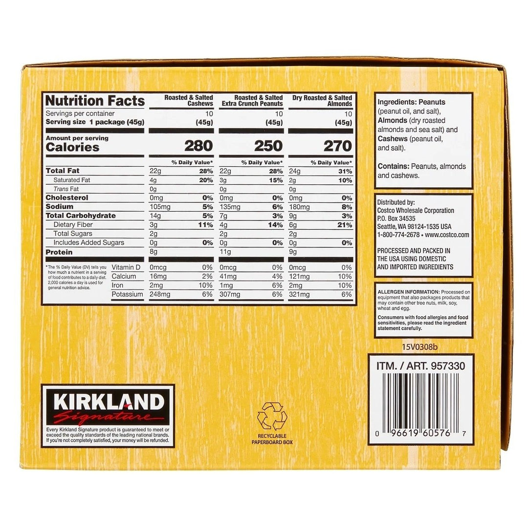 Kirkland Signature Snacking NutsVariety Pack1.6 oz30-count Image 2