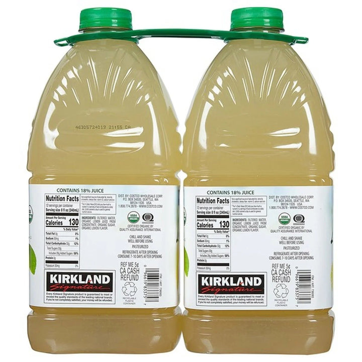 Kirkland Signature Organic Lemonade96 fl oz2-count Image 2