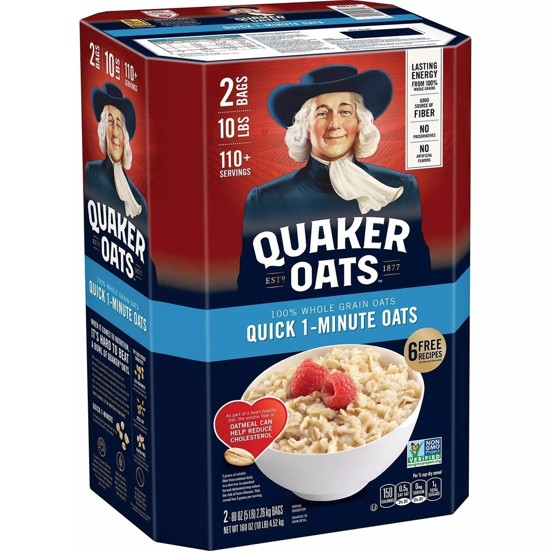 Quaker Oats Quick 1 Minute Oatmeal - 2/5 Pound Image 1