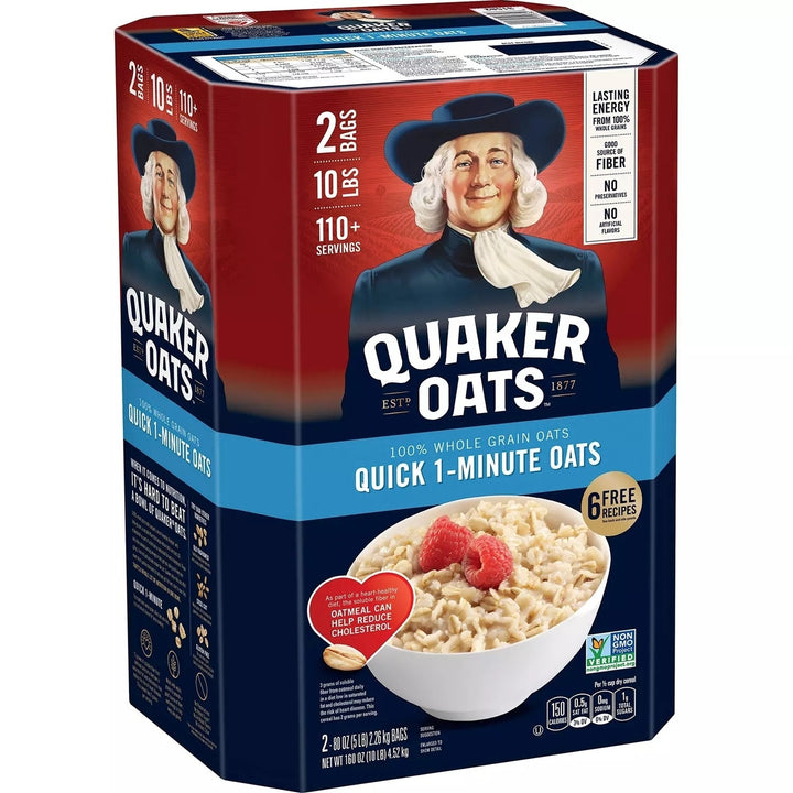 Quaker Oats Quick 1 Minute Oatmeal - 2/5 Pound Image 1