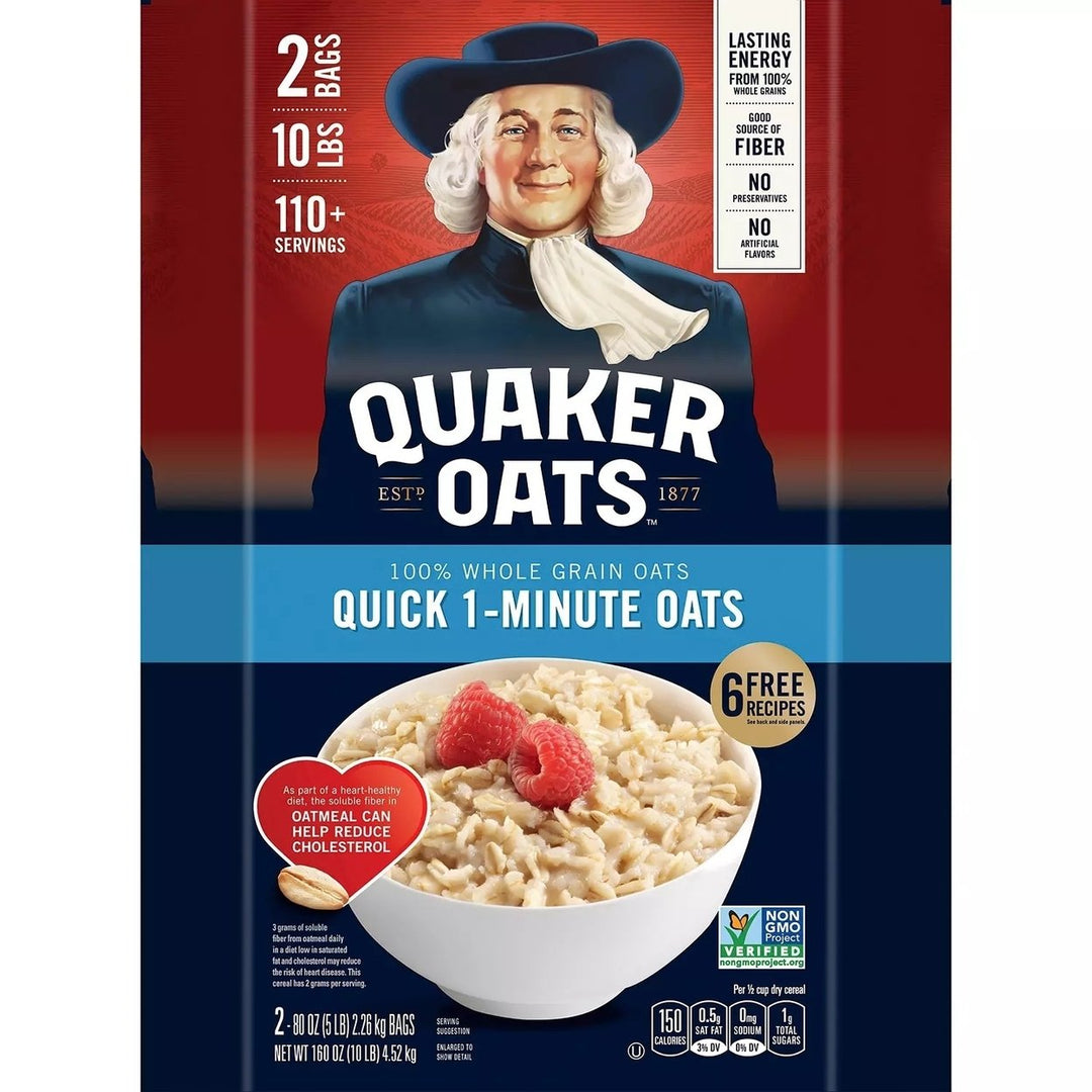 Quaker Oats Quick 1 Minute Oatmeal - 2/5 Pound Image 2