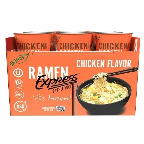 Ramen Express Chicken Cup Noodle 2.25 Ounce (Pack of 24) Image 1