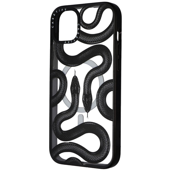 CASETiFY Impact Series Case for MagSafe for iPhone 15 Plus - Black Kingsnake Image 1