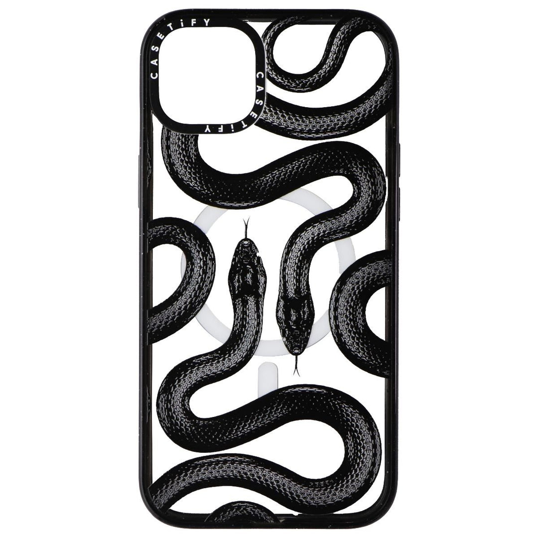 CASETiFY Impact Series Case for MagSafe for iPhone 15 Plus - Black Kingsnake Image 2