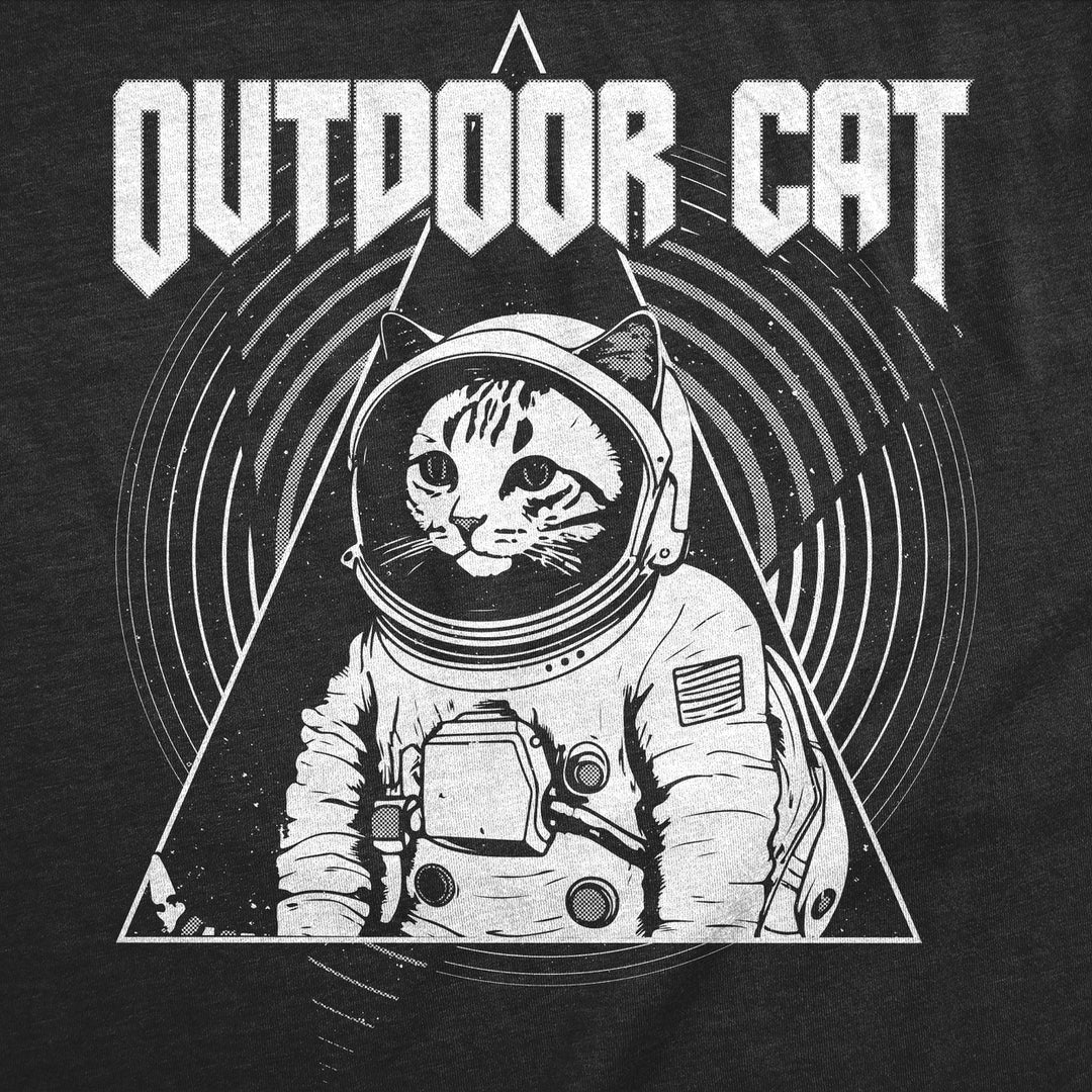 Womens Funny T Shirts Outdoor Cat Sarcastic Space Graphic Tee For Ladies Image 4