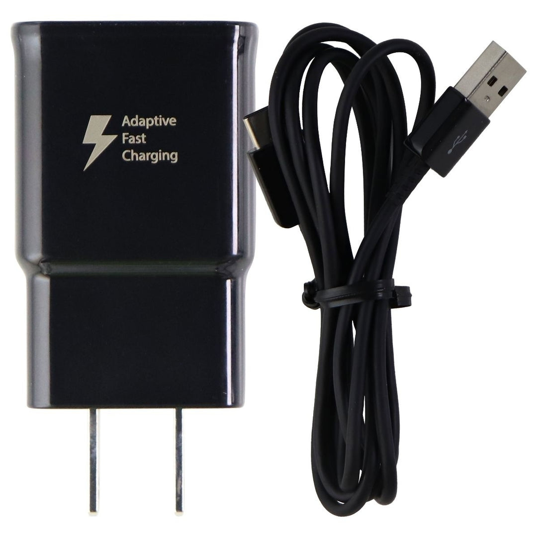 Samsung 15W Fast Charger USB Wall Adapter and USB-C to USB Cable - Black Image 2