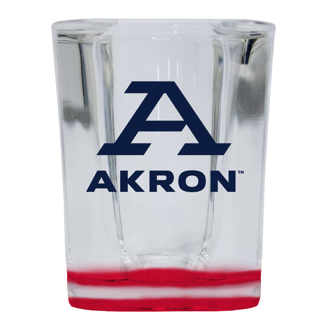 Akron Zips 2 Ounce Shot Glass Square Officially Licensed Collegiate Product Image 2