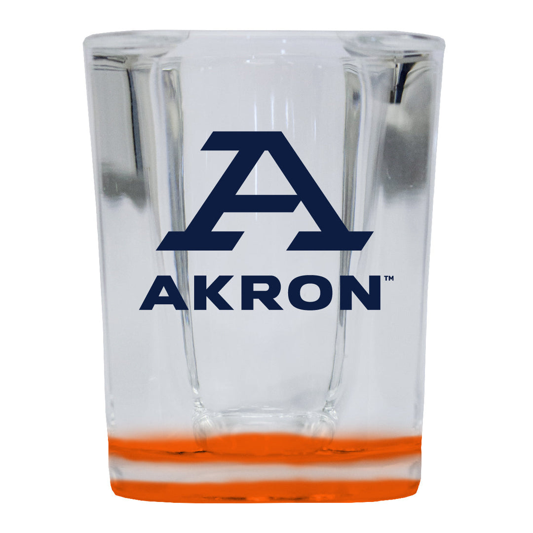 Akron Zips 2 Ounce Shot Glass Square Officially Licensed Collegiate Product Image 3