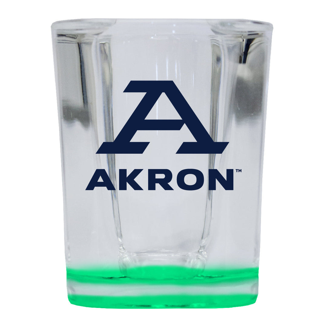 Akron Zips 2 Ounce Shot Glass Square Officially Licensed Collegiate Product Image 4