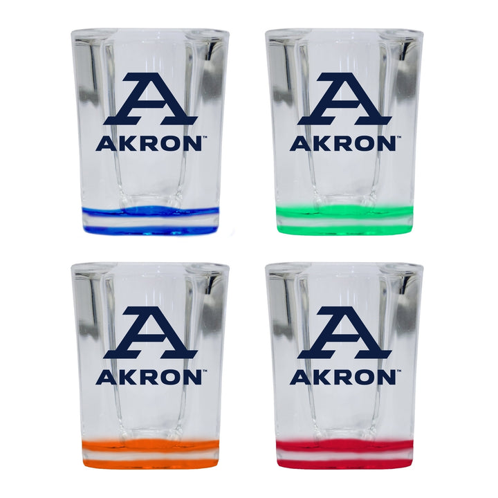 Akron Zips 2 Ounce Shot Glass Square Officially Licensed Collegiate Product Image 4