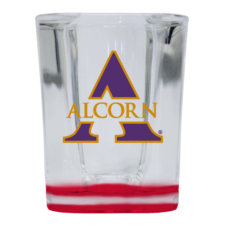 Alcorn State Braves 2 Ounce Shot Glass Square Officially Licensed Collegiate Product Image 1