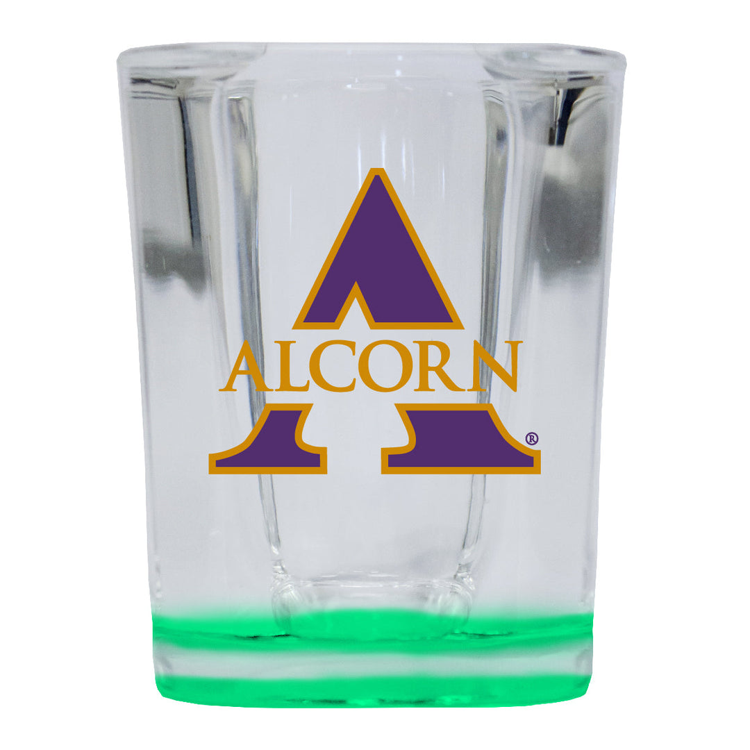 Alcorn State Braves 2 Ounce Shot Glass Square Officially Licensed Collegiate Product Image 3