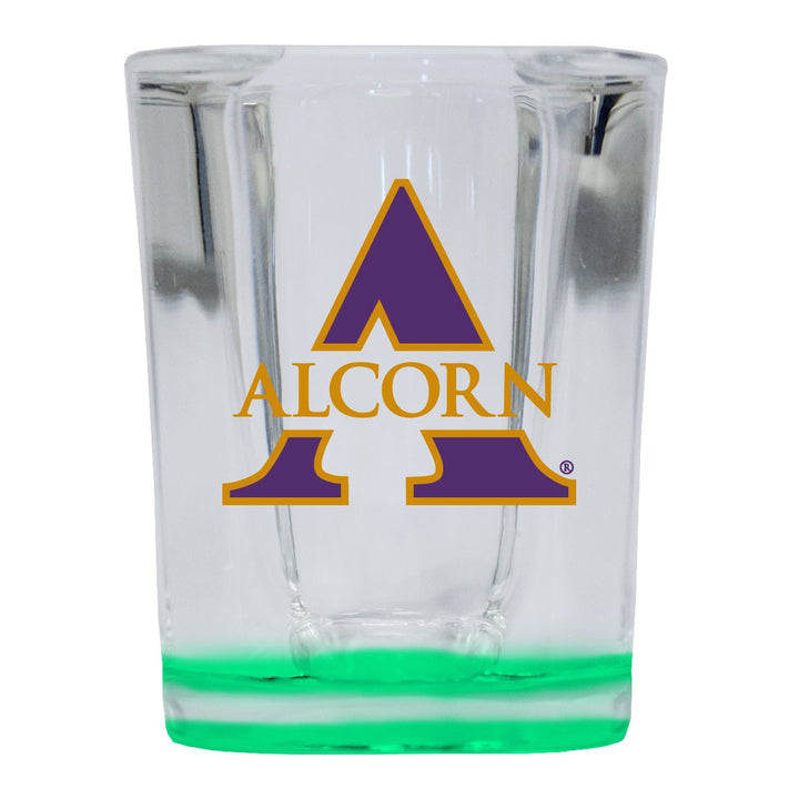 Alcorn State Braves 2 Ounce Shot Glass Square Officially Licensed Collegiate Product Image 1