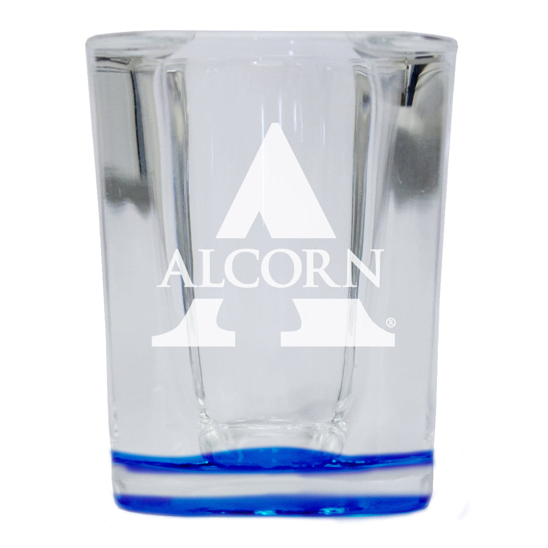 Alcorn State Braves 2 Ounce Engraved Shot Glass Square Officially Licensed Collegiate Product Image 4